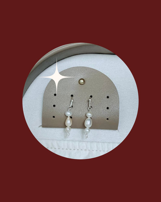 Pearl Stack Drop Earrings